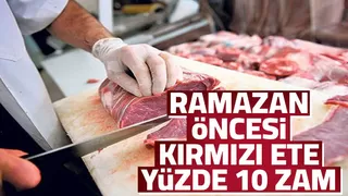 Kırmızı ete ikinci zam