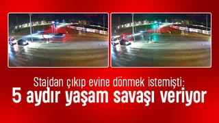 Kırmızı ışıkta geçen araç çarptı, 5 aydır yaşam savaşı veriyor