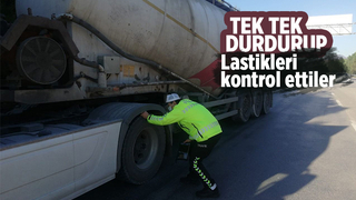 Kış lastiği denetimi yapıldı