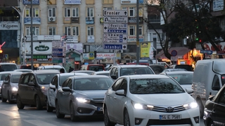 Kısıtlama öncesi trafik yoğunluğu