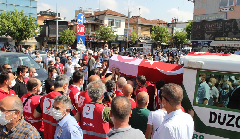 Kızılay şehidi son yolculuğuna uğurlandı