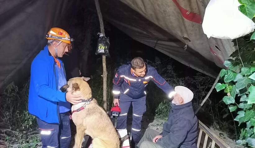 Kızıp evi terk etti, kulübede buldular