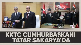 KKTC Cumhurbaşkanı Tatar Sakarya'ya geldi