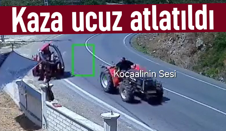 Kocaali'de ilginç kaza kamerada