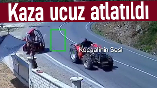 Kocaali'de ilginç kaza kamerada