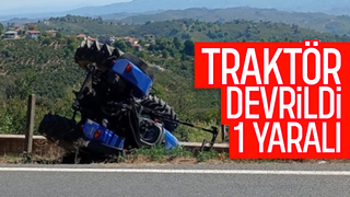 Kocaali'de traktör kazası: 1 yaralı