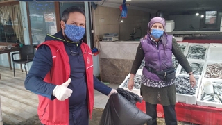 Kocaali esnafından destek