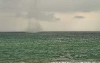 Kocaali sahilinde hortum oluştu