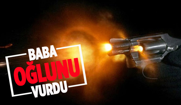 Kocaalide baba oğlunu silahla vurdu