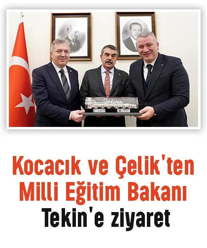 Kocacık ve Çelik'ten Milli Eğitim Bakanı Tekin'e ziyaret