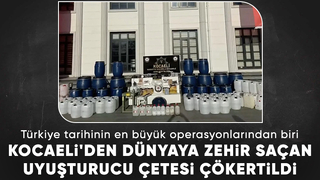 Kocaeli merkezli 3 ilde uyuşturucu operasyonu: Uluslararası örgüt çökertildi