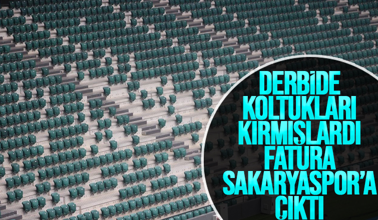 Kocaeli'nde kırılan koltukların faturasını Sakaryaspor ödeyecek