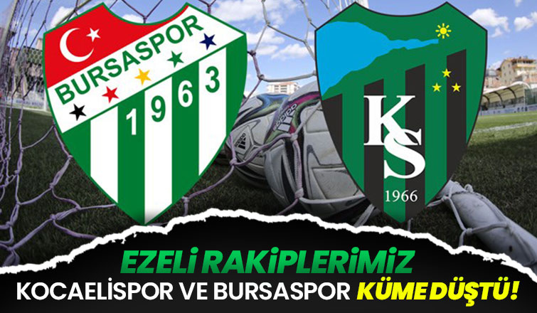 Kocaelispor Bursaspor küme düştü