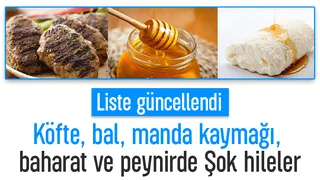 Köfte, bal, manda kaymağı, baharat ve peynir diye bakın ne yedirmişler