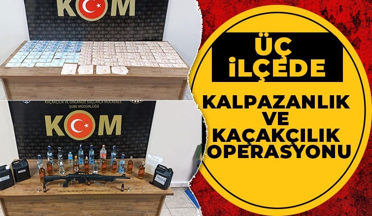 KOM'dan 3 ilçede operasyon