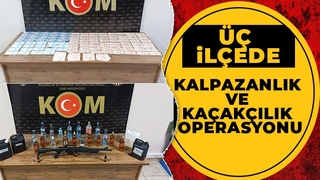 KOM'dan 3 ilçede operasyon
