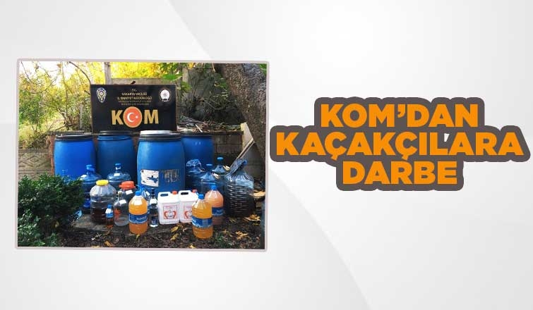 KOM'dan kaçakçılara darbe