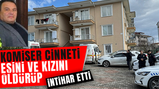 Komiser cinnet geçirdi: 3 ölü, 1 yaralı