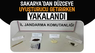 Komşu ile uyuşturucu götürürken yakayı ele verdi