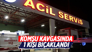 Komşu kavgasında kan aktı