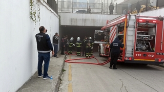 Komşuda hastanede yangın çıktı