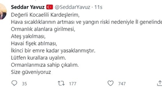 Komşuda ormanlık alanlara girmek yasaklandı