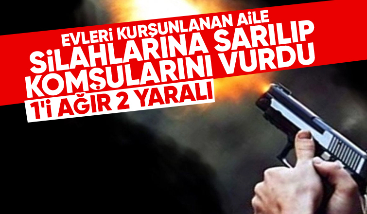 Komşuları olan çifti silahla vurdular