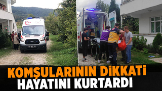 Komşularının haber alamadığı yaşlı kadın baygın bulundu