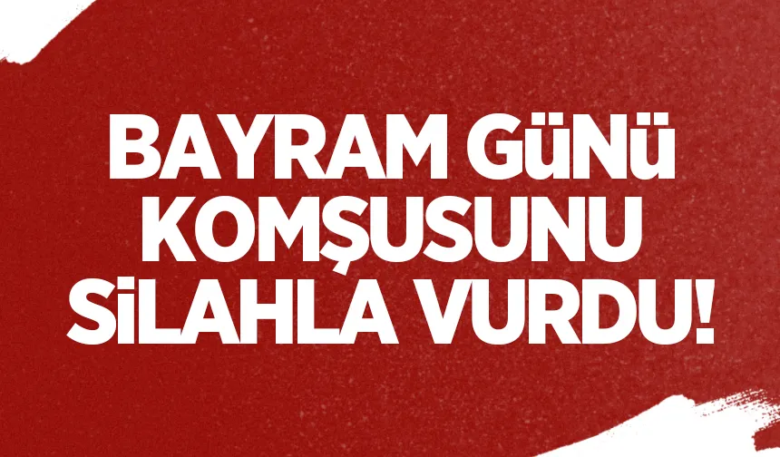 Komşusunu vurdu