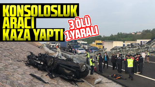 Konsolosluk aracı kaza yaptı; 4 ölü