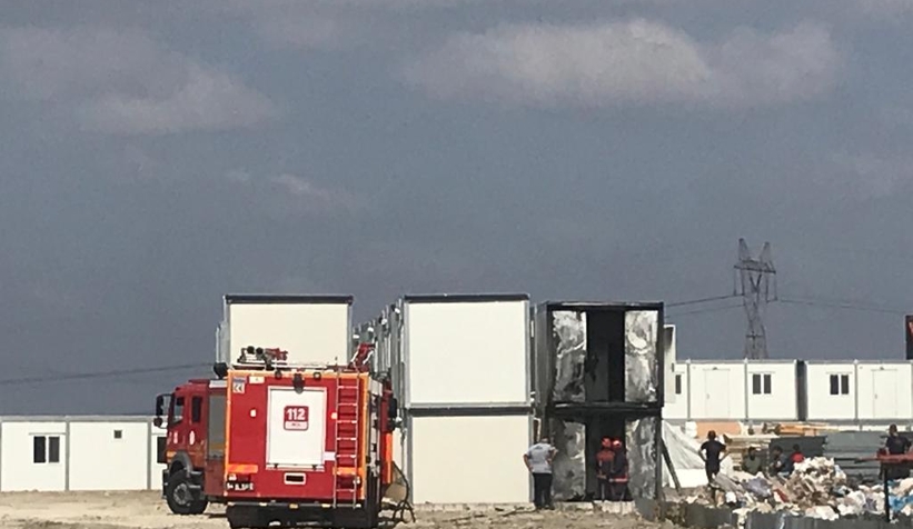 Konteyner yangını korkuttu