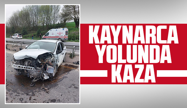 Kontrolden çıkan otomobil bariyerlere çarptı: 1 yaralı