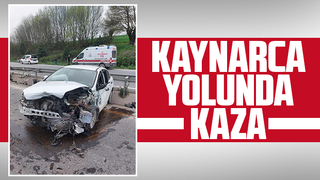 Kontrolden çıkan otomobil bariyerlere çarptı: 1 yaralı