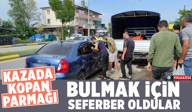 Kontrolden çıkan otomobil park halindeki kamyonete çarptı: 1 yaralı