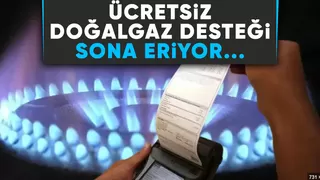 Konutlara bedava doğalgazda sona geliniyor