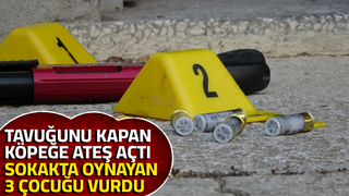 Köpeğe ateş etti sokakta oynayan çocukları vurdu