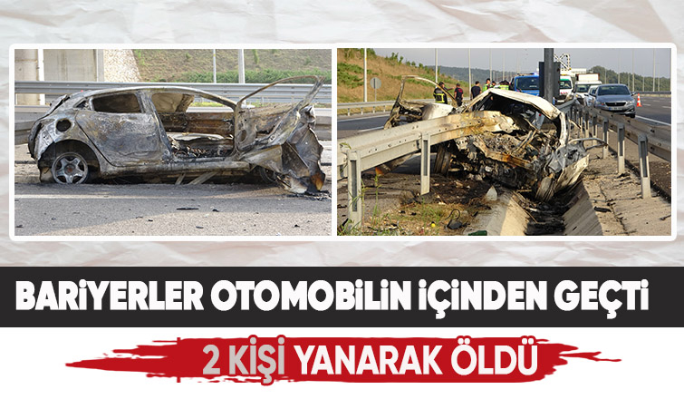 Korkunç kaza: 2 kişi yanarak hayatını kaybetti