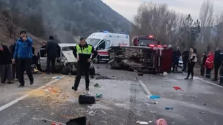 Korkunç kaza: 3 ölü, 3 yaralı