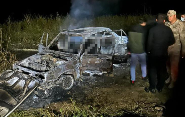 Korkunç kaza: Anne ve 5 çocuğu yanan araçta hayatını kaybetti