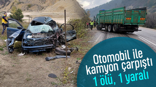 Korkunç kaza; Otomobil sürücüsü öldü
