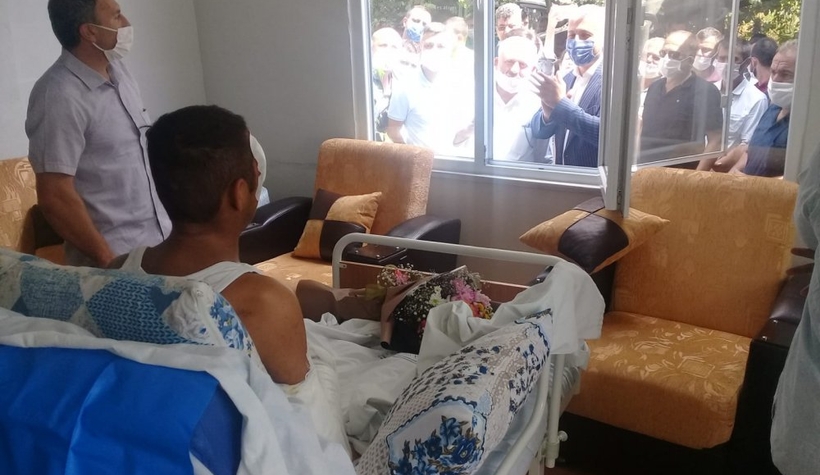 Korkunç patlamada bacaklarını kaybetmişti, taburcu oldu