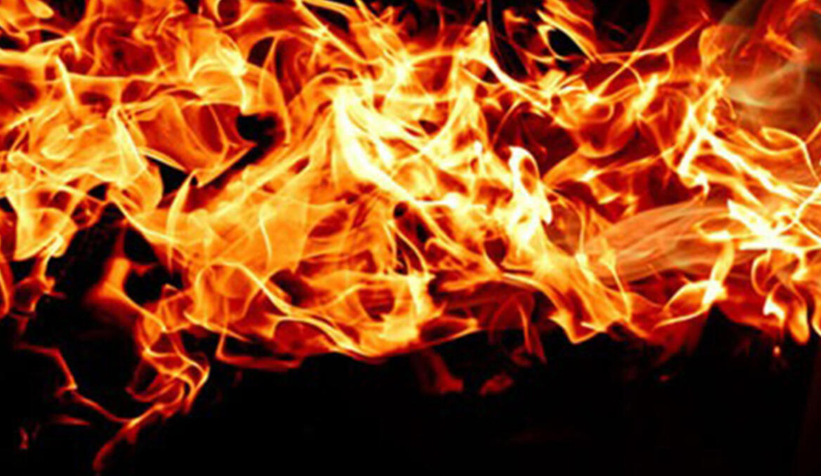 Korkunç son; Ateşin içine düştü