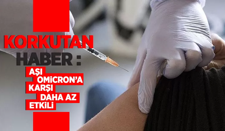 Korkutan haber: Aşı Omicron’a karşı daha az etkili