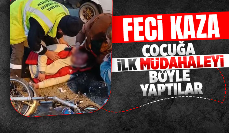 Korkutan kaza çocuk acılar içinde kaldı