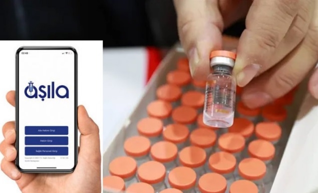 Korona aşısı aşıla uygulaması yoluyla yapılacak