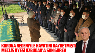 Koronadan hayatını kaybeden Özbudak'a son görev