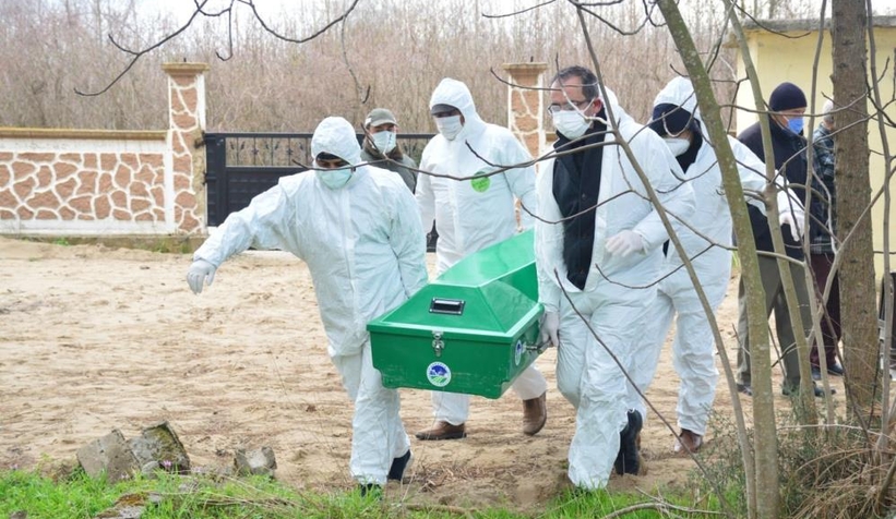 Koronadan ölen muhtara son görev