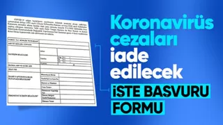 Koronavirüs cezalarının iadesiyle ilgili başvuru formu Resmi Gazete'de