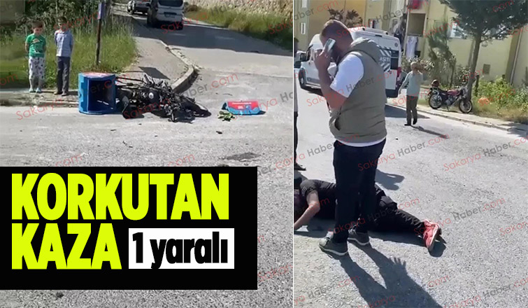 Korucuk Caddesi'nde kaza 1 yaralı 