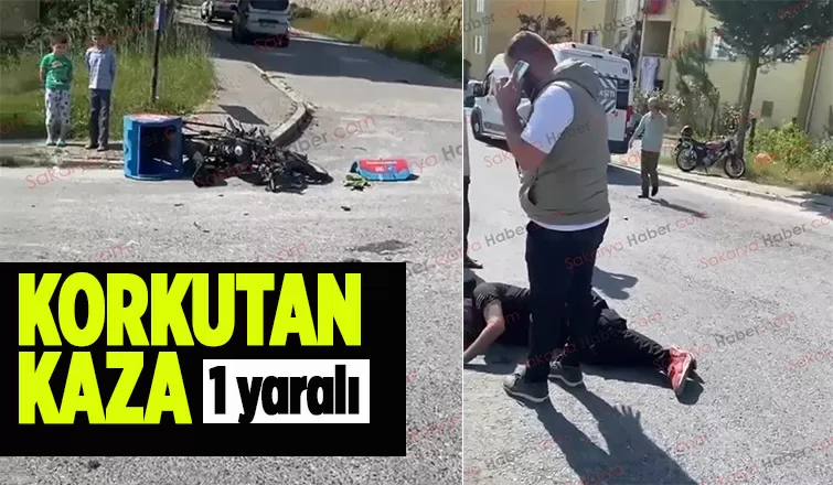 Korucuk Caddesi'nde kaza 1 yaralı 